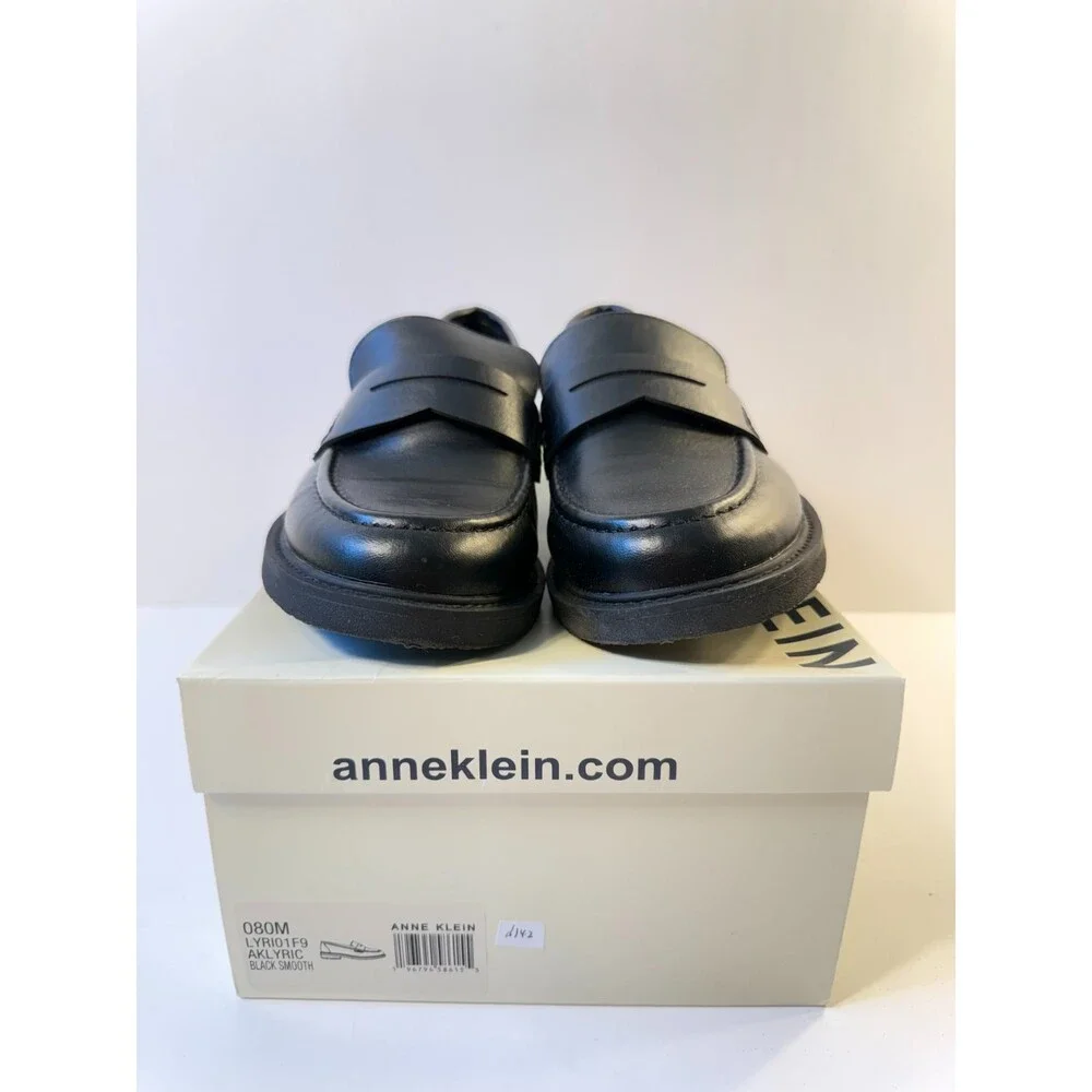 Anne Klein Womens Shoes Loafers Chucky Black US 8